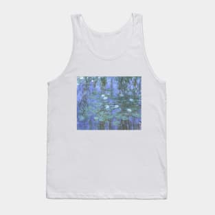 Blue Waterlilies by Claude Monet Tank Top